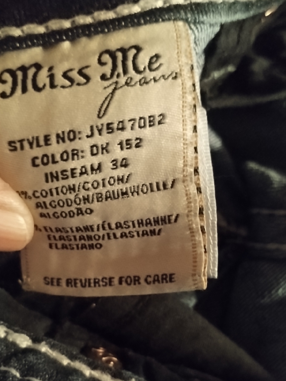 Miss Me Dark Wash High-Rise Jeans